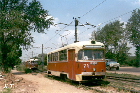 Вагон РВЗ-6М2 спереди № 74 выпуска 1975 г
